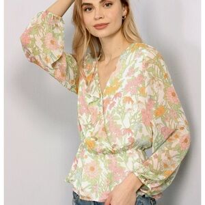 Vince Camuto Floral Blouse